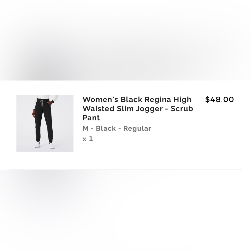 FIGS Black Regina High Waisted Joggers